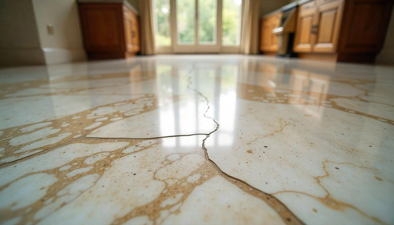 Damaged Marble Floor