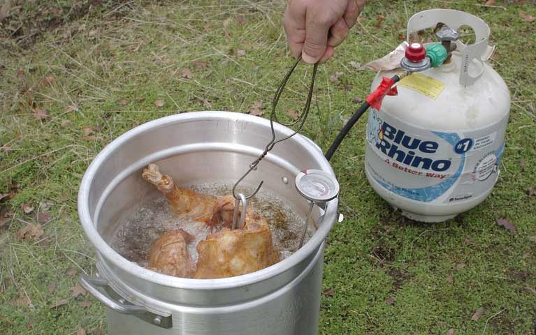 frying turkey